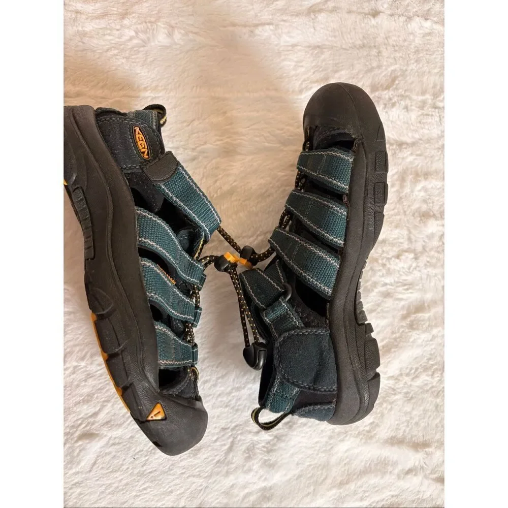 KEEN Kids Newport H2 Sandals Size 1 Teal Black Water Sport Hiking